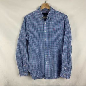 RALPH LAUREN Blue Label Slim Fit Plaid Button Down Sz Med‎